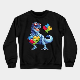 Dinosaurus Autism Awareness Crewneck Sweatshirt